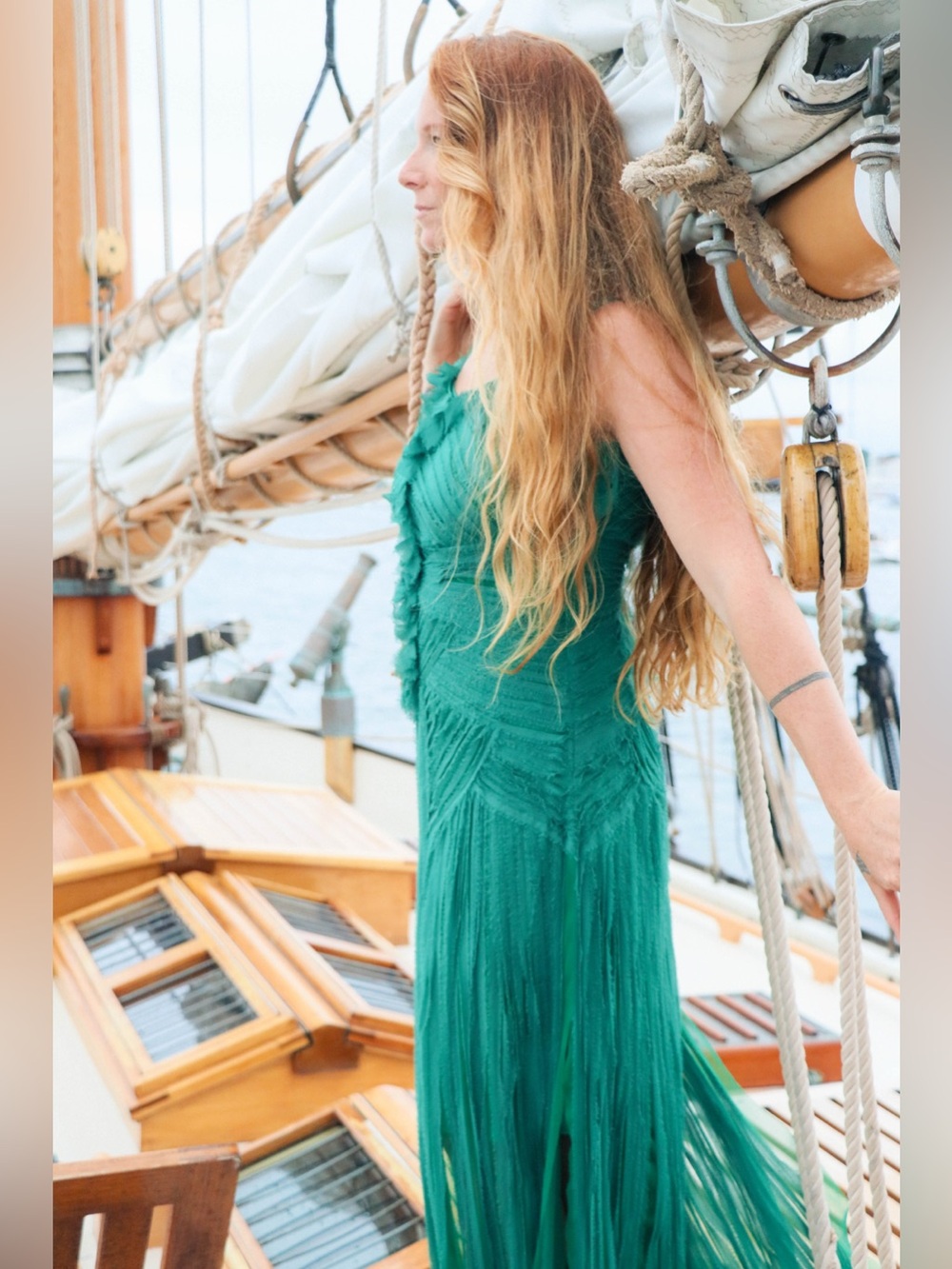 Vintage Chiffon Mermaid dress